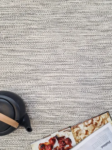 Birka Ullmatta Rektangulär 75x150 cm - Silver - Textil & mattor - Mattor - Modern matta - Ullmatta