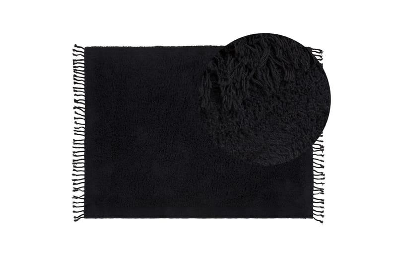 Bitlis Ryamatta 140x200 cm - Svart - Textil & mattor - Mattor - Modern matta - Bomullsmatta