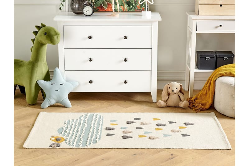 Blang Bomullsmatta 80x150 cm - Beige - Textil & mattor - Barntextilier - Barnmatta & lekmatta