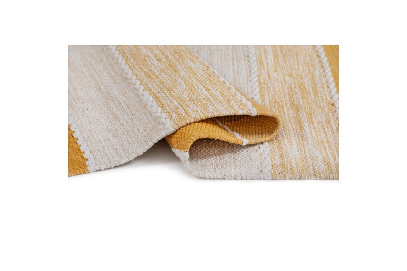 Garnmatta Båstad - 160x230 cm, Gul - Textil & mattor - Mattor - Modern matta - Bomullsmatta