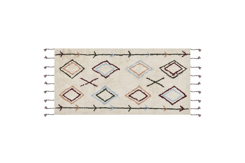 Corum Ryamatta 80x150 cm - Beige - Textil & mattor - Mattor - Modern matta - Bomullsmatta