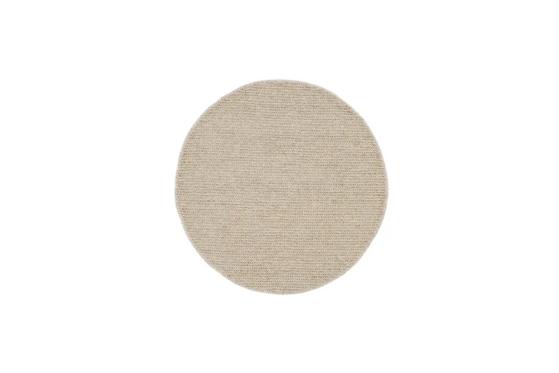 Dalarö Ullmatta Ø200 cm Rund, Beige