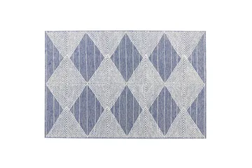 Datca Ullmatta 160x230 cm - Blå - Textil & mattor - Mattor - Modern matta - Ullmatta