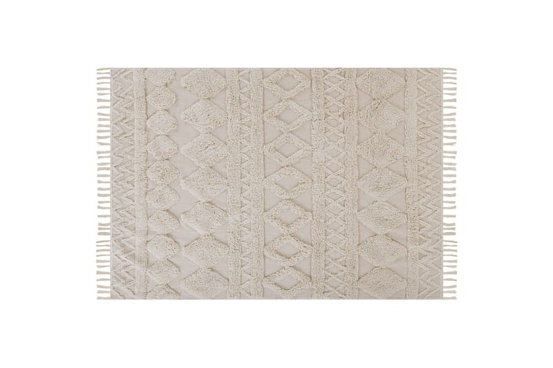 Didim Bomullsmatta 160x230 cm - Beige - Textil & mattor - Mattor - Modern matta - Bomullsmatta