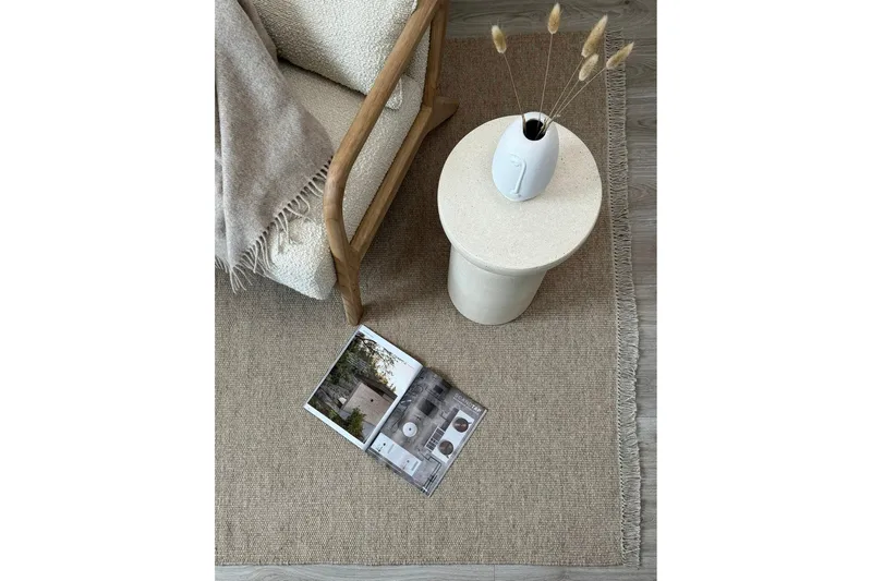 Eden Ullmatta 75x150 cm Rektangulär - Beige - Textil & mattor - Mattor - Modern matta - Ullmatta