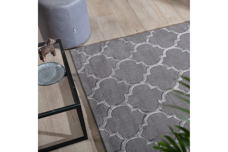 Elsher Ryamatta Rektangulär 220x160 cm - Grå - Textil & mattor - Mattor - Modern matta - Ryamatta & luggmatta