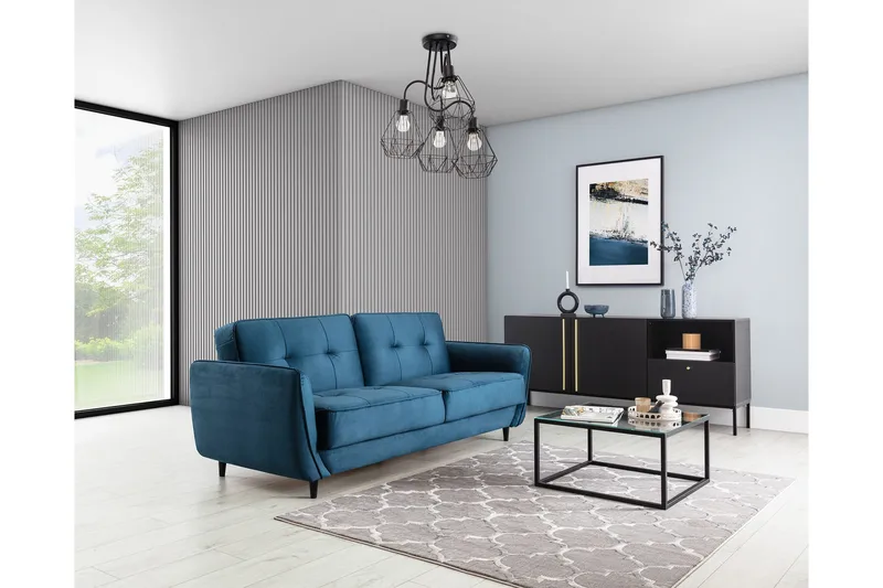 Elsher Ryamatta Rektangulär 220x160 cm - Grå - Textil & mattor - Mattor - Modern matta - Ryamatta & luggmatta