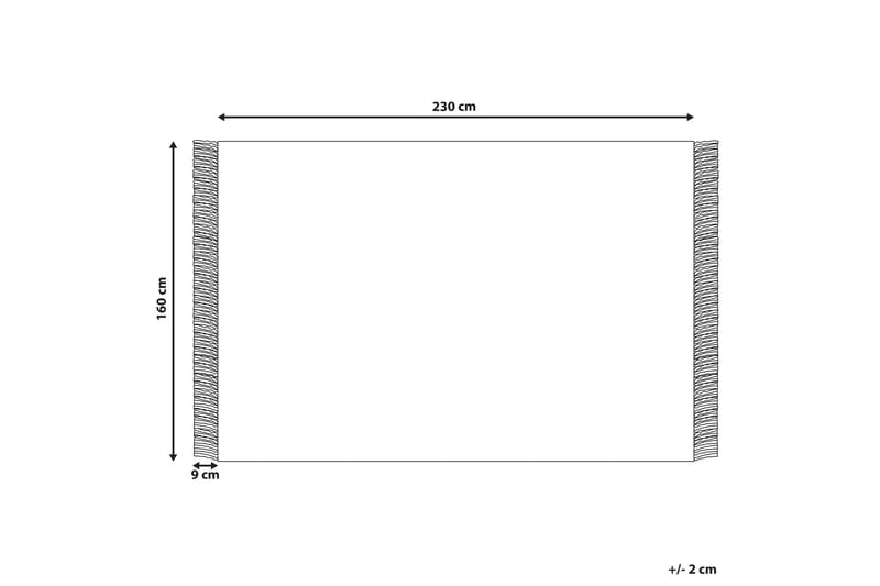 Emirler Ullmatta 160x230 cm - Svart/Vit - Textil & mattor - Mattor - Modern matta - Ullmatta