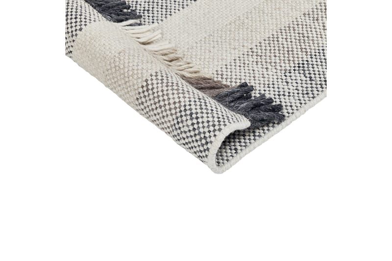 Emirler Ullmatta 80x150 cm - Svart/Vit - Textil & mattor - Mattor - Modern matta - Ullmatta