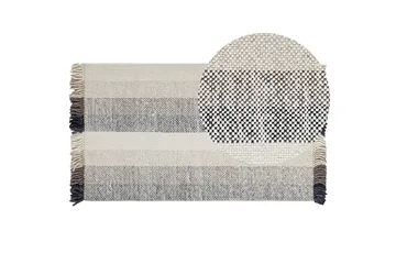 Emirler Ullmatta 80x150 cm - Svart/Vit - Textil & mattor - Mattor - Modern matta - Ullmatta