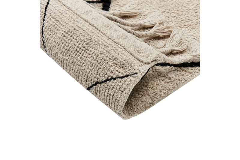 Erler Bomullsmatta 160x230 cm - Beige - Textil & mattor - Mattor - Modern matta - Bomullsmatta