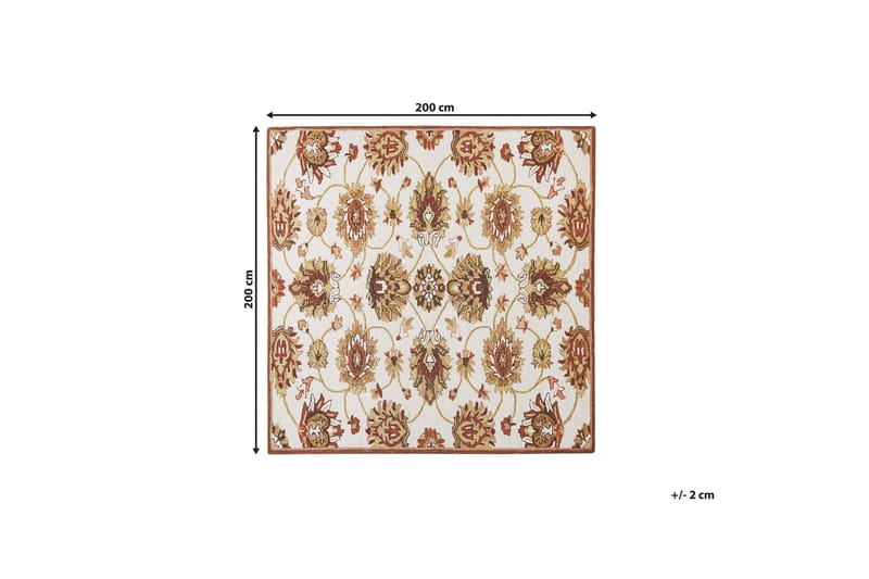 Ezine Ryamatta 200x200 cm - Beige - Textil & mattor - Mattor - Modern matta - Ullmatta