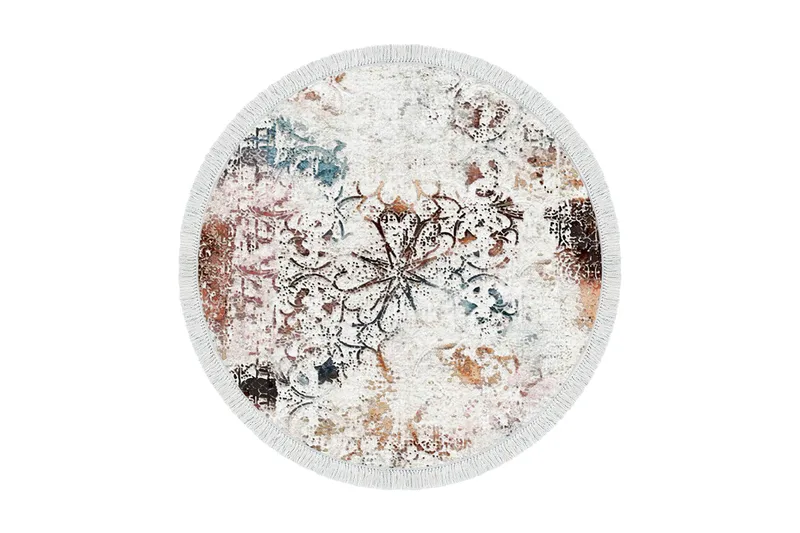 Alanur Home Matta 100x100 cm - Multifärgad - Textil & mattor - Mattor - Modern matta - Friezematta