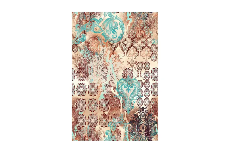 Bedriye Matta 140x220 cm - Flerfärgad - Textil & mattor - Mattor - Modern matta - Friezematta