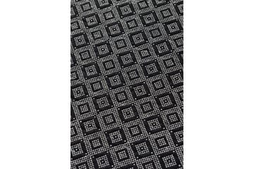Margaritar Matta Rund 120 cm - Grå/Vit/Sammet - Textil & mattor - Mattor - Modern matta - Friezematta