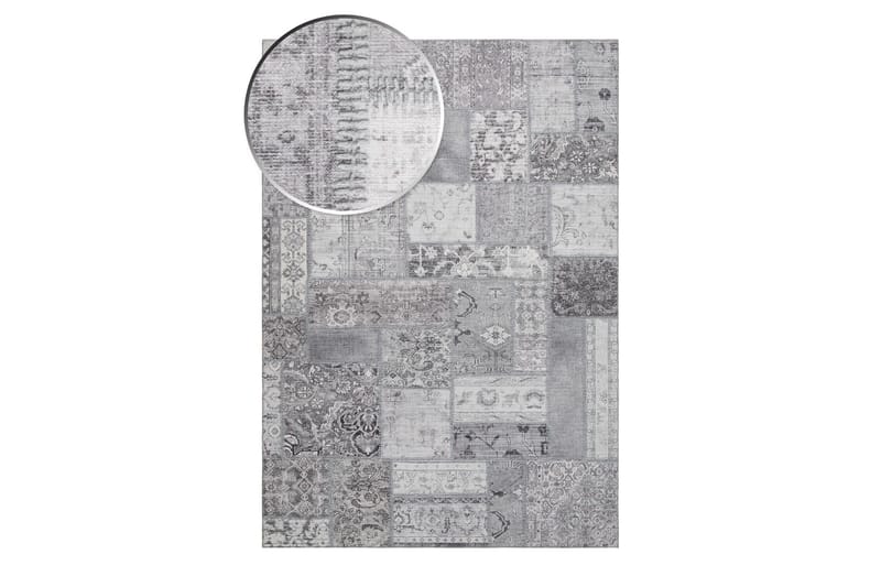 Patchwork Wiltonmatta 160x230 cm Rektangulär - Silver - Textil & mattor - Mattor - Orientaliska mattor - Patchwork matta