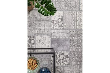 Patchwork Wiltonmatta 160x230 cm Rektangulär - Silver - Textil & mattor - Mattor - Orientaliska mattor - Patchwork matta