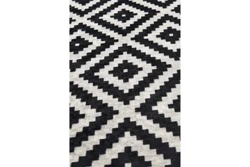Umukara Entrematta 100x300 cm - Svart/Vit - Textil & mattor - Mattor - Modern matta - Gångmattor