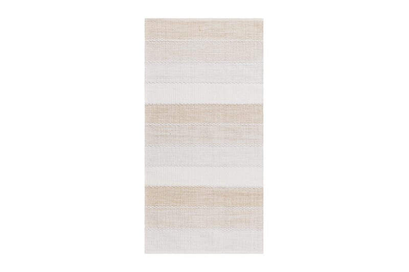 Garnmatta Båstad - 75x220 cm, Creme - Textil & mattor - Mattor - Modern matta - Bomullsmatta