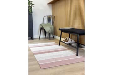 Garnmatta Båstad - 75x220 cm, Gammelrosa - Textil & mattor - Mattor - Modern matta - Bomullsmatta
