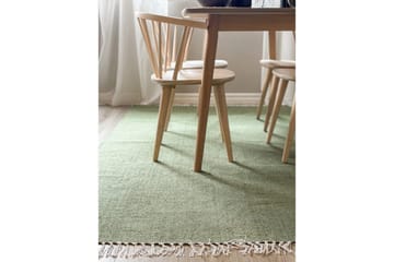 Garnmatta Line - 130x190 cm, Grön - Textil & mattor - Mattor - Modern matta - Bomullsmatta