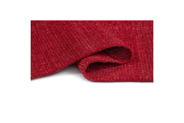Garnmatta Line - 130x190 cm, Röd - Textil & mattor - Mattor - Modern matta - Bomullsmatta