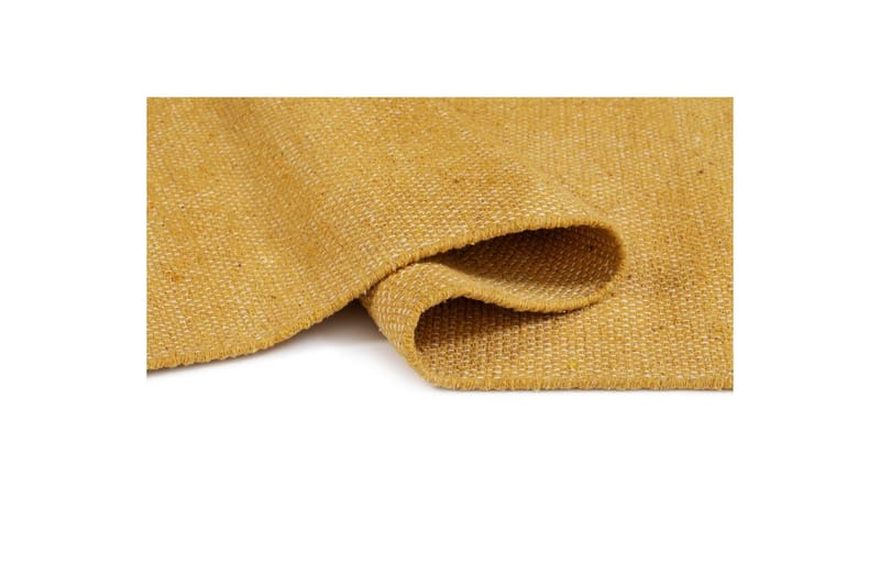 Garnmatta Line - 75x220 cm, Gul - Textil & mattor - Mattor - Modern matta - Bomullsmatta