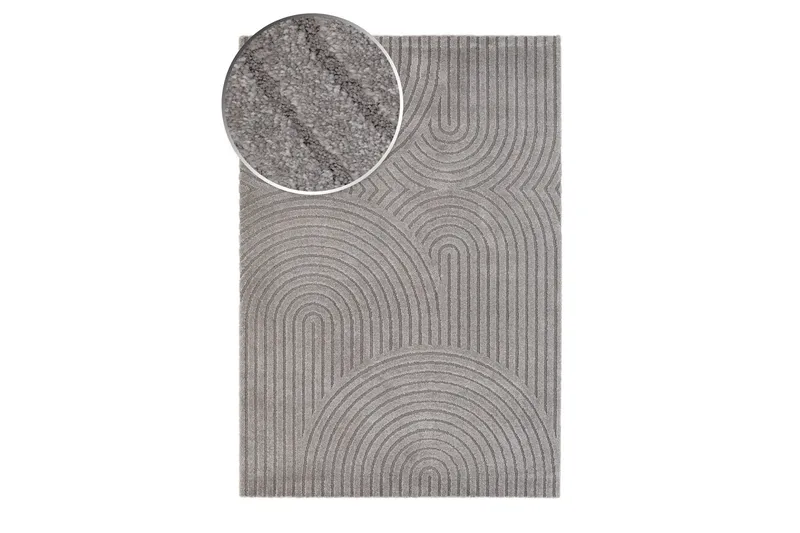 Genova Zen Wiltonmatta 160x230 cm - Grå - Textil & mattor - Mattor - Modern matta - Wiltonmattor