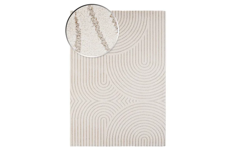 Genova Zen Wiltonmatta 240x340 cm - Vit - Textil & mattor - Mattor - Modern matta - Friezematta