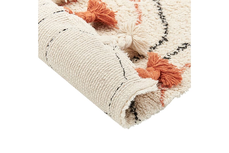 Hajipur Ryamatta 160x230 cm - Beige - Textil & mattor - Mattor - Modern matta - Bomullsmatta