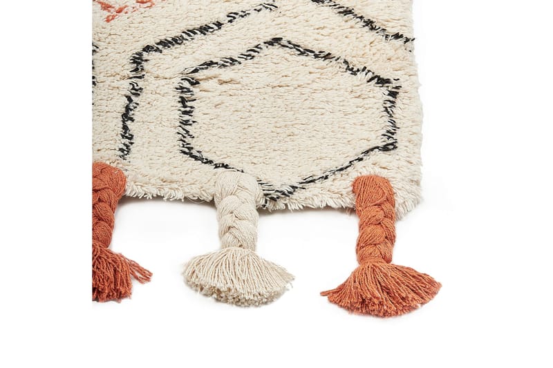 Hajipur Ryamatta 160x230 cm - Beige - Textil & mattor - Mattor - Modern matta - Bomullsmatta