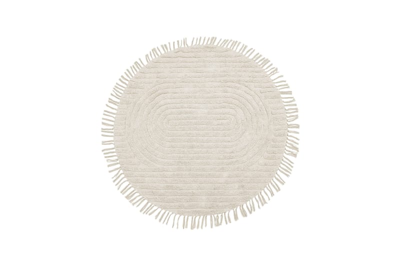 Halfeti Ryamatta 140 cm Rund - Beige - Textil & mattor - Mattor - Modern matta - Bomullsmatta
