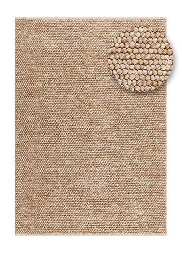 Handvävd Matta Bubble 160x230 cm - Karamell - Textil & mattor - Mattor - Modern matta - Ullmatta