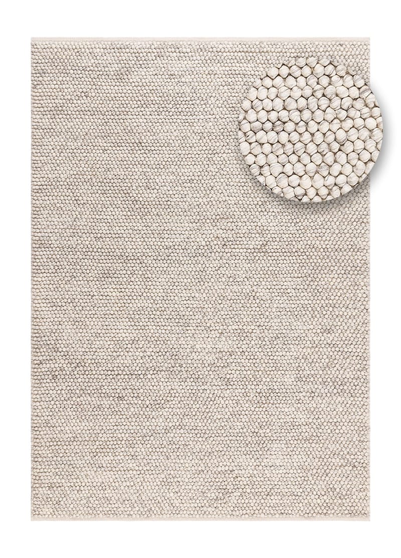 Handvävd Matta Bubble 200x300 cm - Ivory melange - Textil & mattor - Mattor - Modern matta - Ullmatta