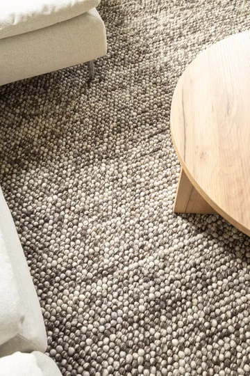 Handvävd Matta Bubble Kvadratisk 200x200 cm - Choklad Melange - Textil & mattor - Mattor - Modern matta - Ullmatta