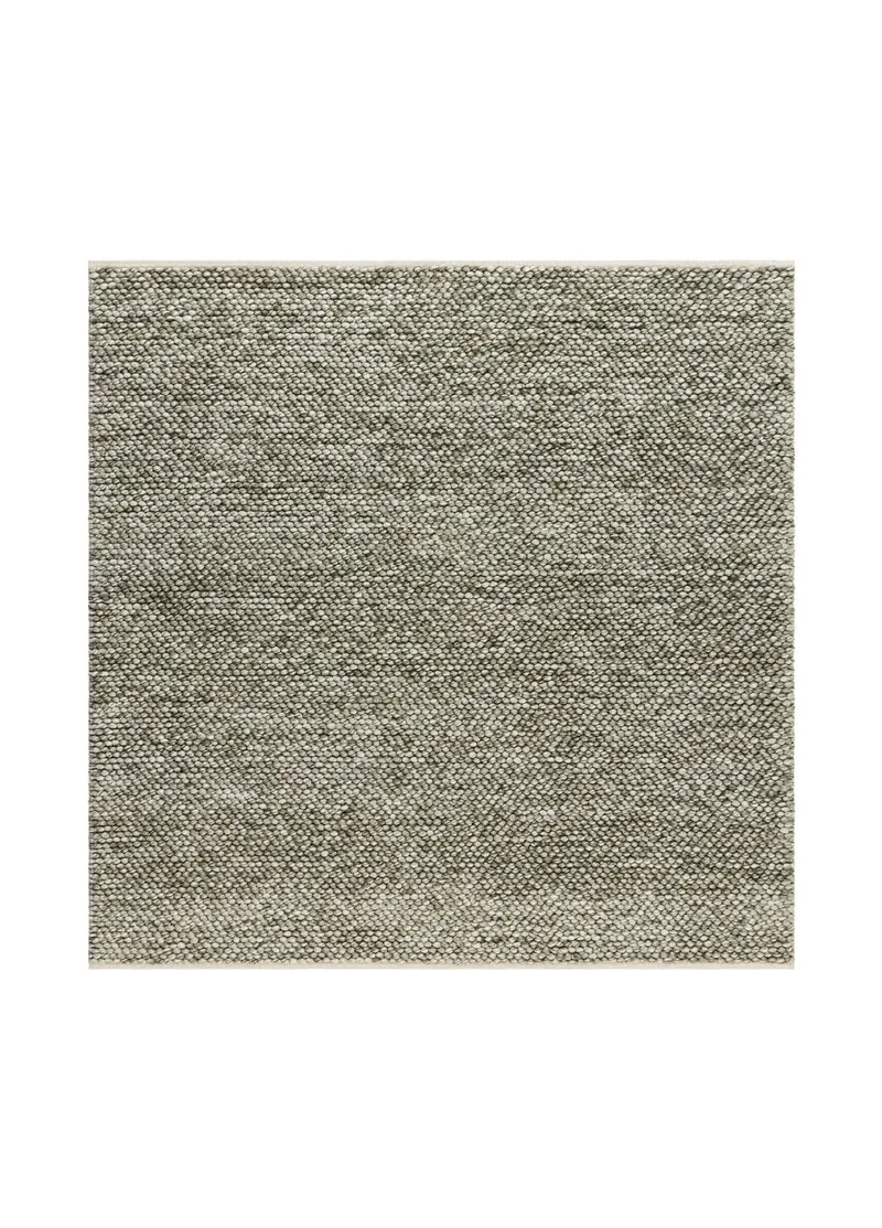 Handvävd Matta Bubble Kvadratisk 200x200 cm - Olivgrön - Textil & mattor - Mattor - Modern matta - Ullmatta