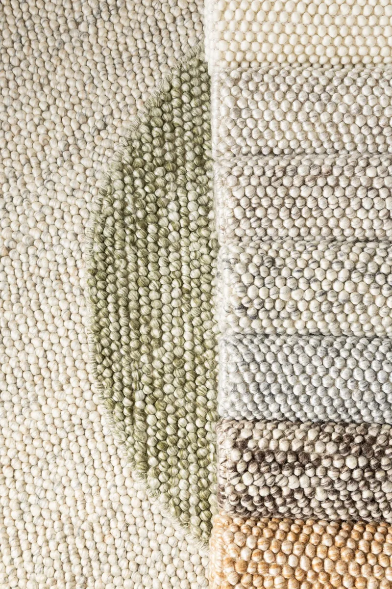 Handvävd Matta Bubble Kvadratisk 240x240 cm - Choklad melange - Textil & mattor - Mattor - Modern matta - Ullmatta