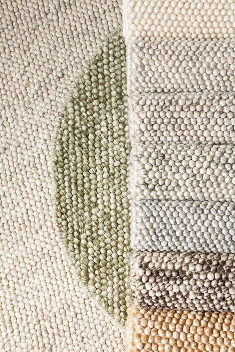 Handvävd Matta Bubble Rund 200 cm - Grå Melange - Textil & mattor - Mattor - Modern matta - Ullmatta