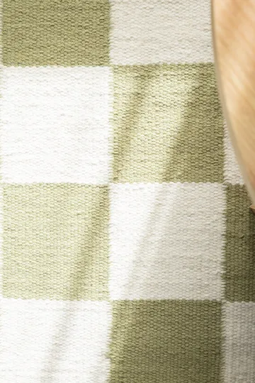 Handvävd Matta Nordic Check 140x200 cm - Grön - Textil & mattor - Mattor - Modern matta - Ullmatta