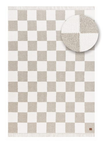 Handvävd Matta Nordic Check 160x230 cm - Grå - Textil & mattor - Mattor - Modern matta - Ullmatta