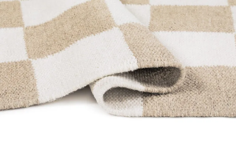 Handvävd Matta Nordic Check 200x300 cm - Linne - Textil & mattor - Mattor - Modern matta - Ullmatta