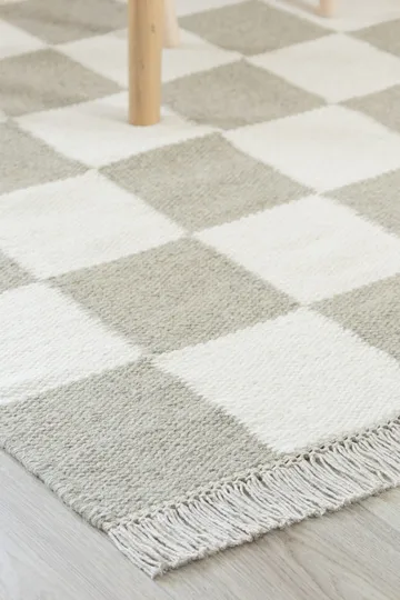 Handvävd Matta Nordic Check 240x340 cm - Grå - Textil & mattor - Mattor - Modern matta - Ullmatta