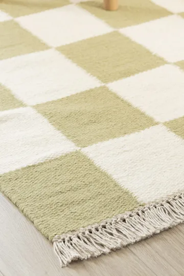 Handvävd Matta Nordic Check 240x340 cm - Grön - Textil & mattor - Mattor - Modern matta - Ullmatta