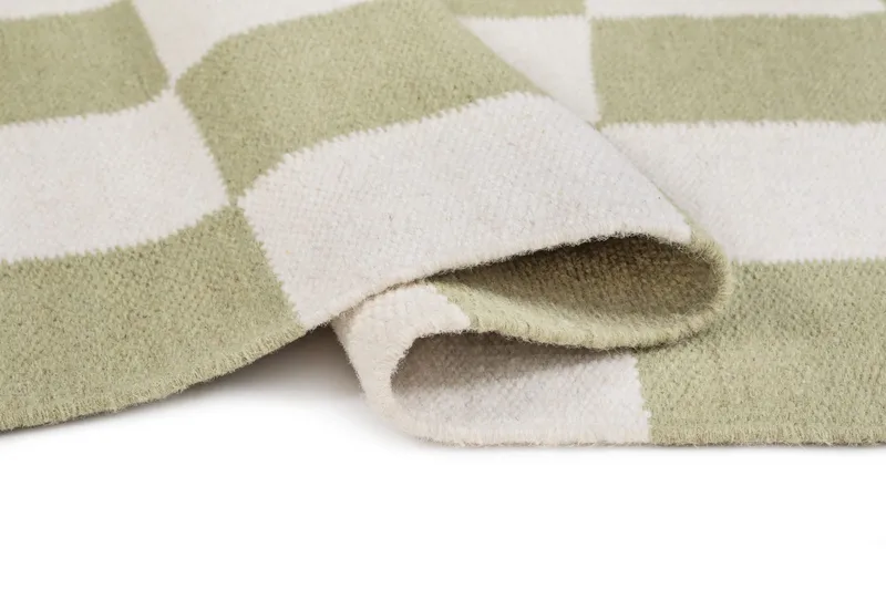 Handvävd Matta Nordic Check 240x340 cm - Gr ön - Textil & mattor - Mattor - Modern matta - Ullmatta
