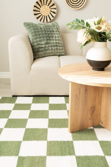 Handvävd Matta Nordic Check 240x340 cm - Smaragdgrön - Textil & mattor - Mattor - Modern matta - Ullmatta