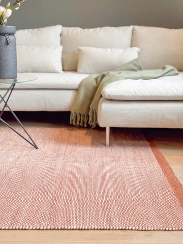 Handvävd Matta Sandhamn 140x200 cm - Terracotta - Textil & mattor - Mattor - Modern matta - Ullmatta