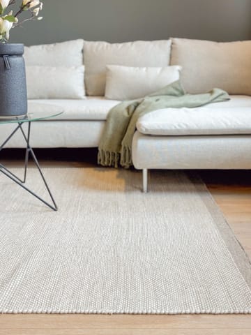 Handvävd Matta Sandhamn 200x200 cm - Silver - Textil & mattor - Mattor - Modern matta - Ullmatta