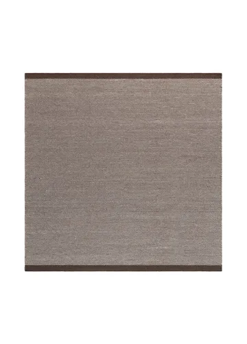 Handvävd Matta Sandhamn Kvadratisk 200x200 cm - Choklad - Textil & mattor - Mattor - Modern matta - Ullmatta