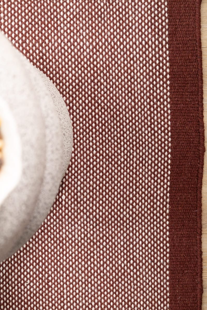 Handvävd Matta Sandhamn Kvadratisk 250x250 cm - Marsala - Textil & mattor - Mattor - Modern matta - Ullmatta