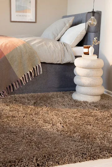 Handvävd Matta Sorrento 160x230 cm - Greige - Textil & mattor - Mattor - Modern matta - Ryamatta & luggmatta